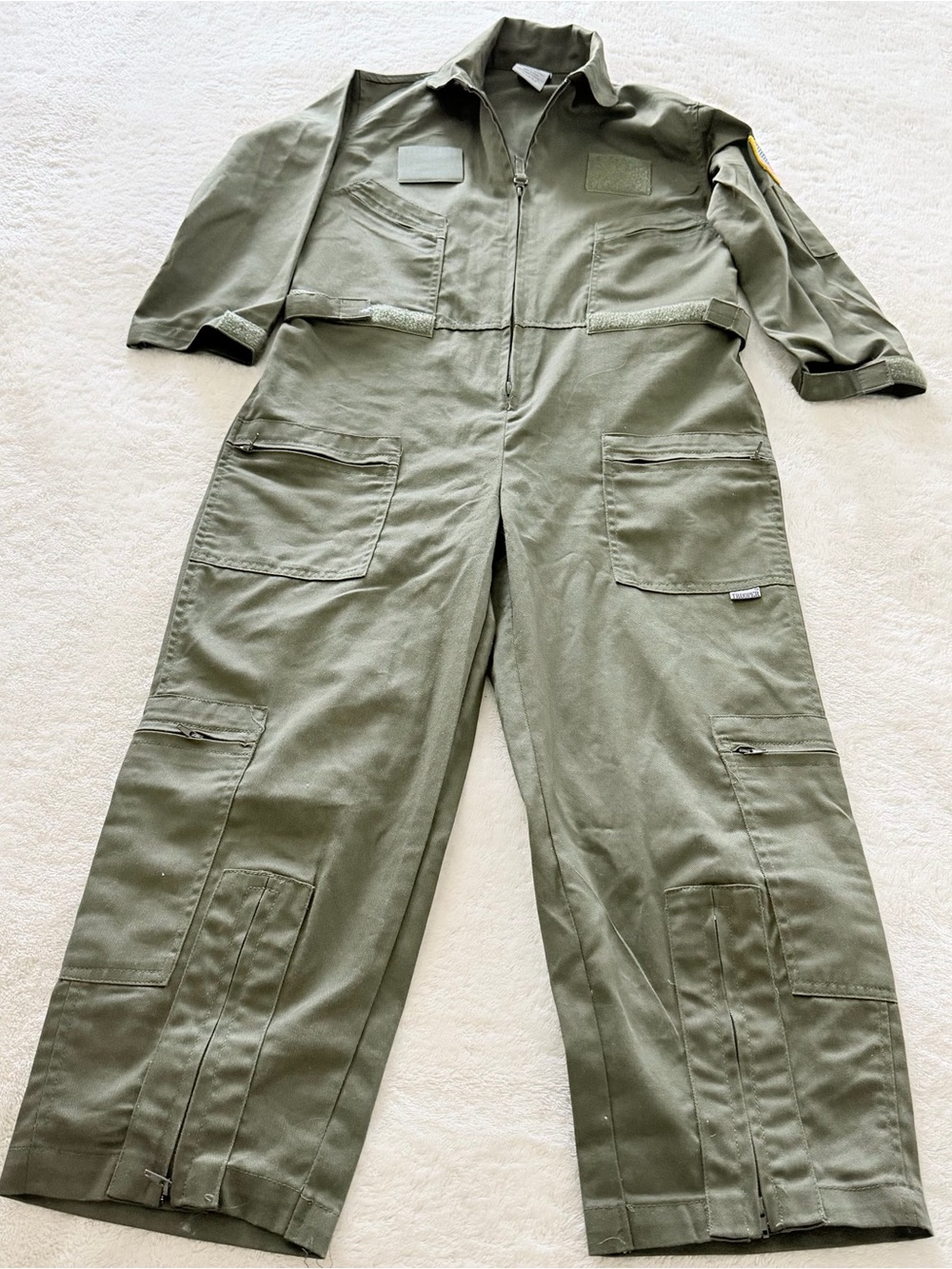 Trooper Kids Military Flight Suit - Sage Green size Large (8-10)